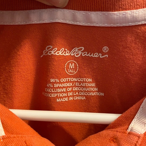 Eddie Bauer Salmon Polo Shirt - Picture 2 of 5